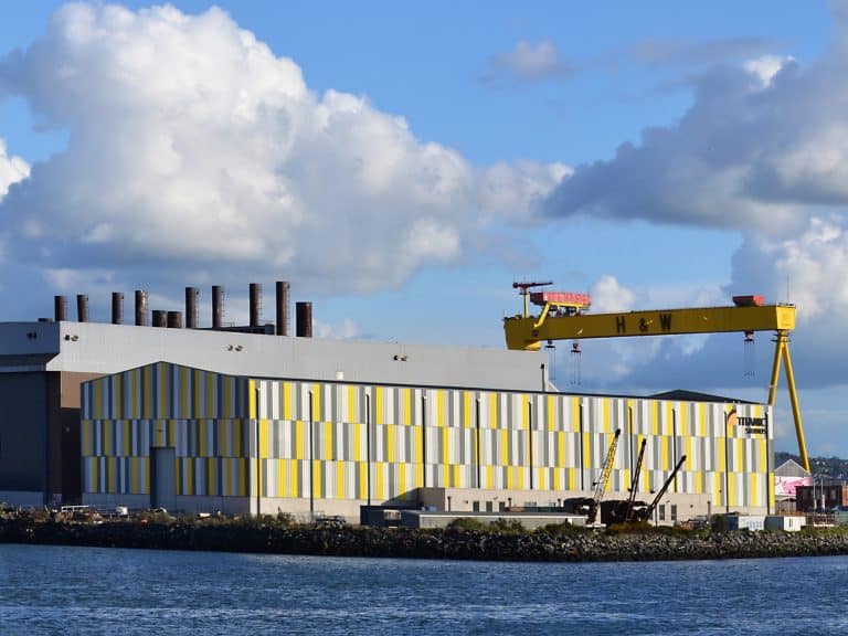 Titanic Studios with H&W crane in background